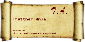 Trattner Anna névjegykártya